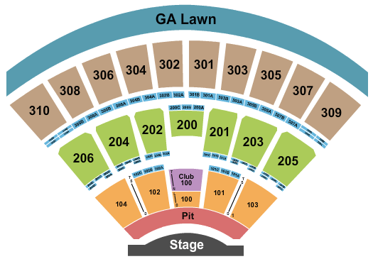 Empower Federal Credit Union Amphitheater Lakeview Amphitheater Seating Chart